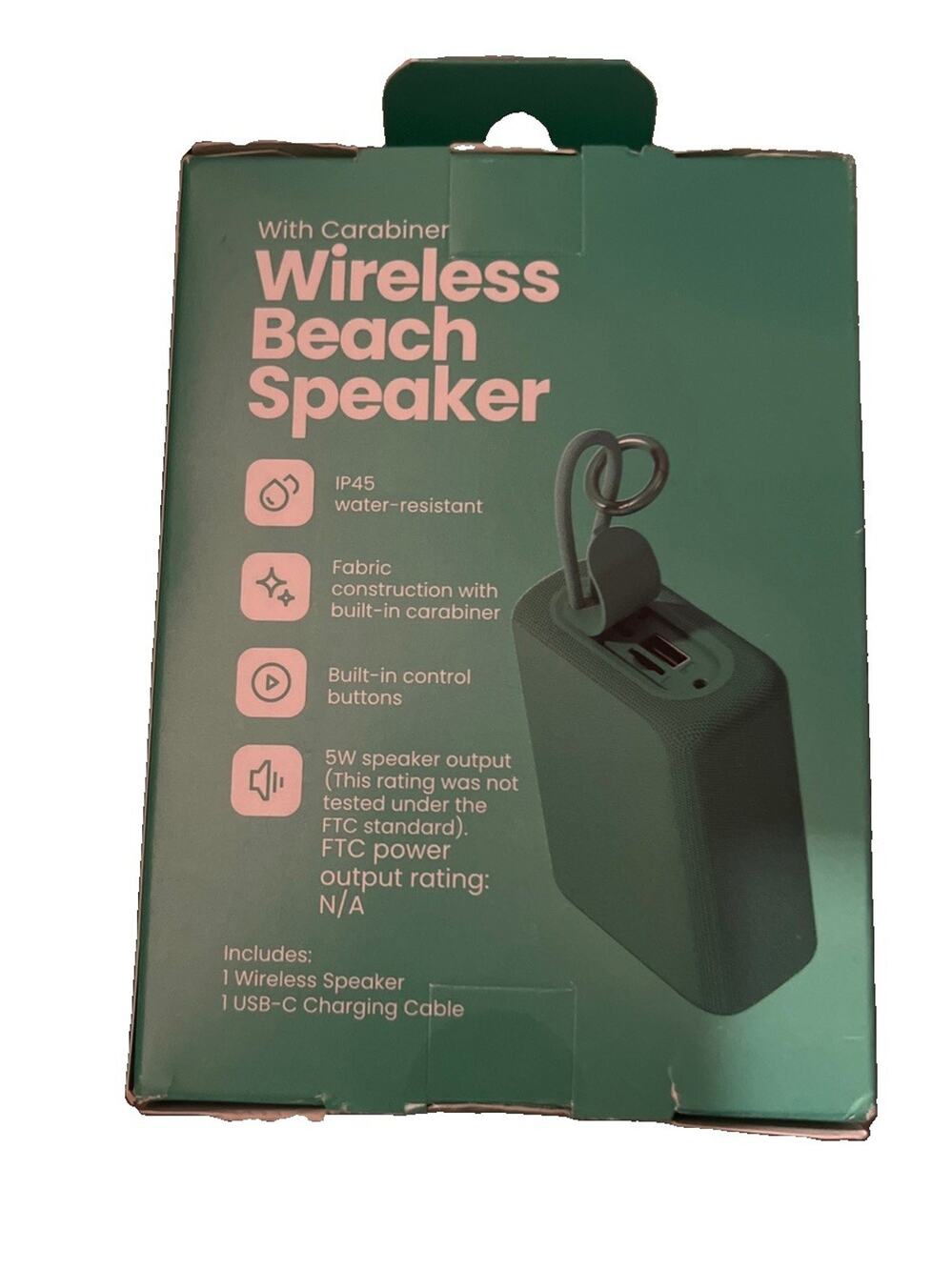 GEMS Wireless Outdoor Speaker Portable IP45 Water-Resistant - Green